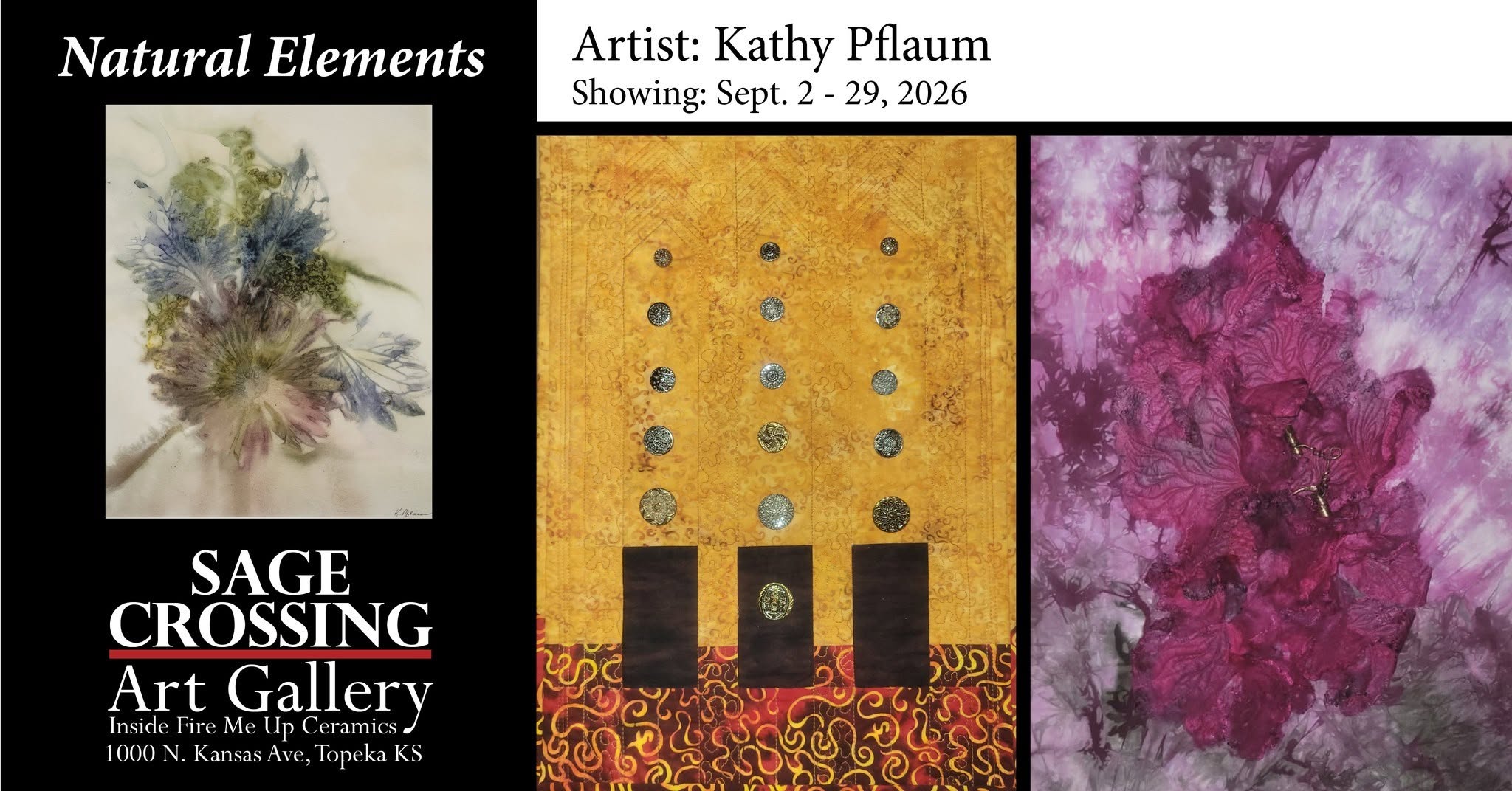 First Friday Sept. - Artist: Kathy Pflaum