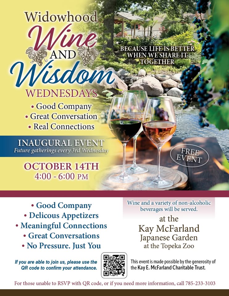 Widowhood Wine and Wisdom Wednesday