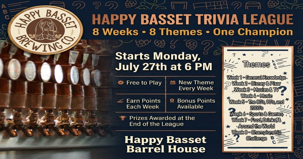 Brews & Brains - Happy Basset Trivia League
