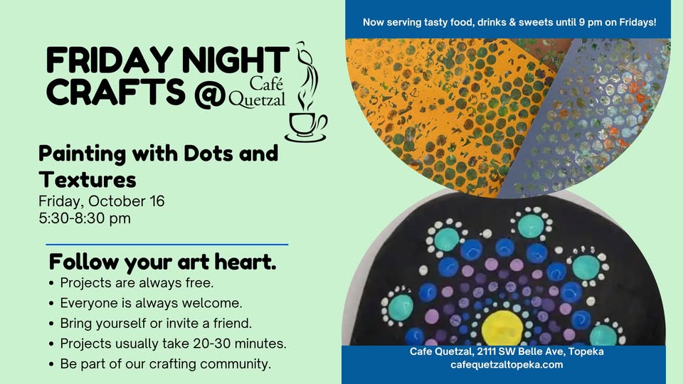 Friday Night Crafts: Painting with Dots and Textures