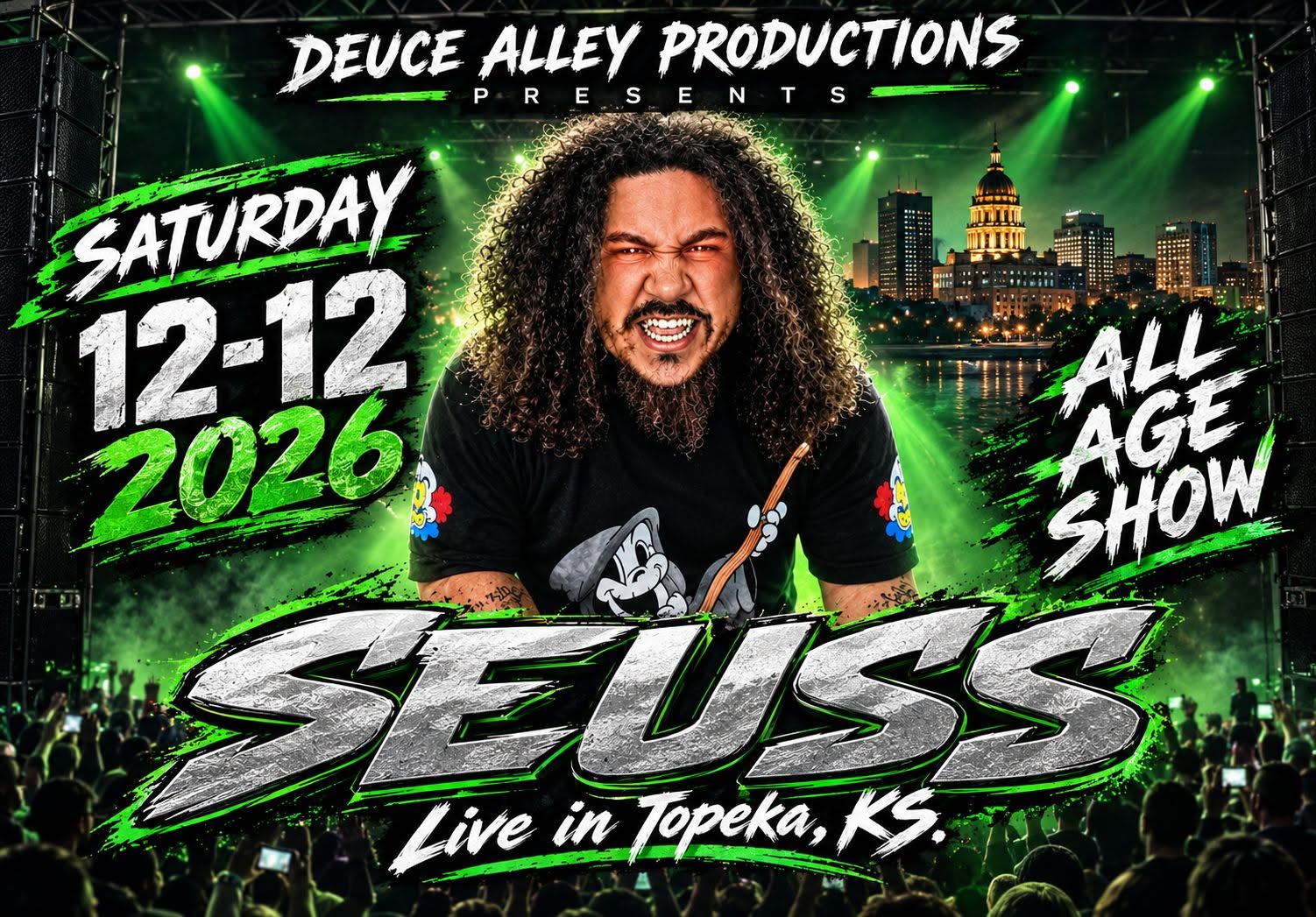 SEUSS LIVE IN TOPEKA,KS SATURDAY DECEMBER 12TH @ TWO WOLVES STUDIO