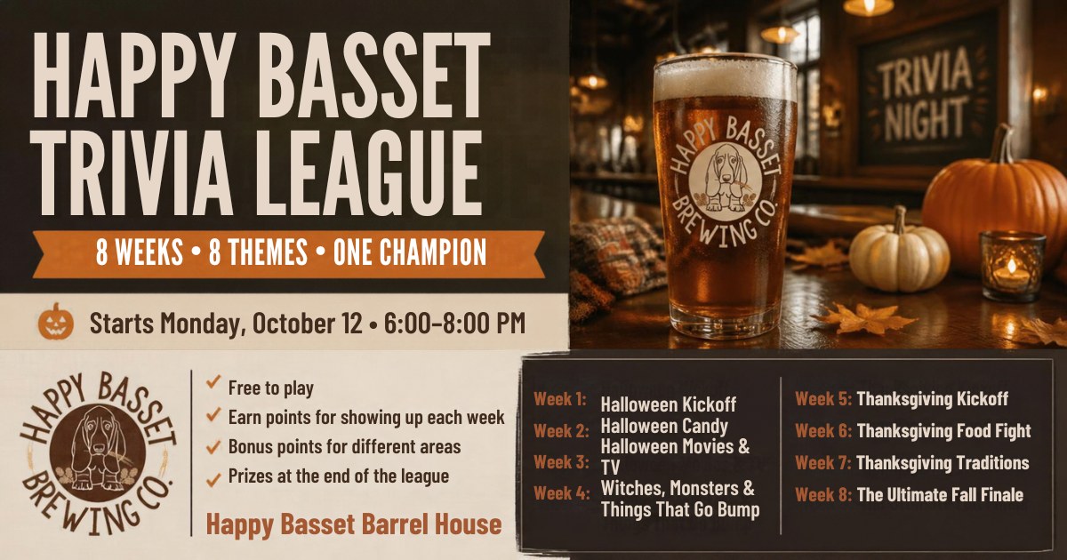 Trivia League - Brews and Brains - Fall Trivia - Free to Play
