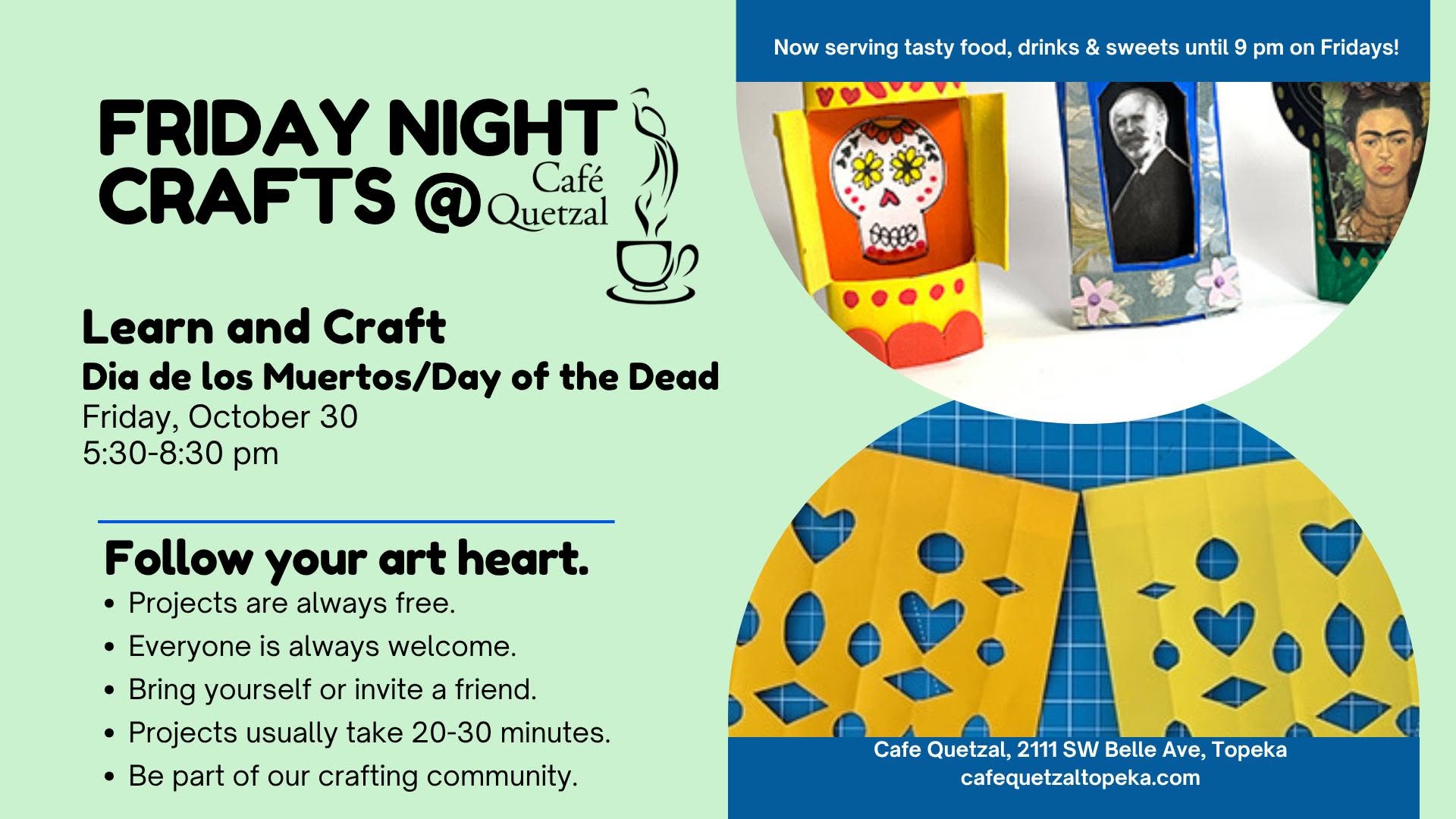 Friday Night Crafts: Learn and Craft: Dia de los Muertos/Day of the Dead