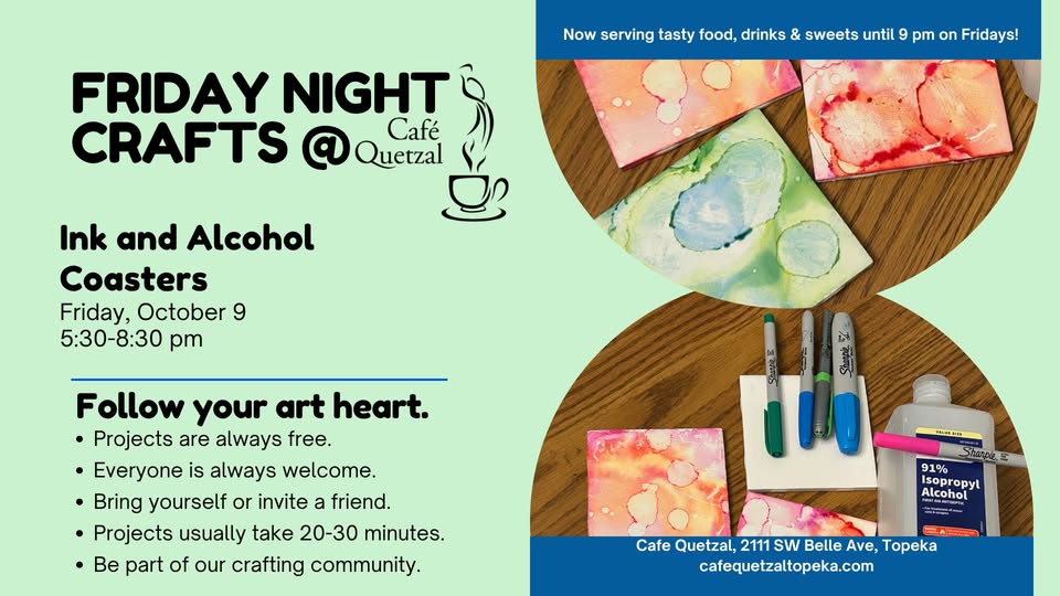 Friday Night Crafts: Ink and Alcohol Art Coasters