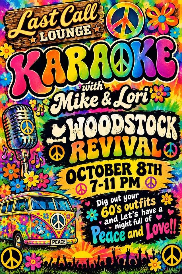 Woodstock Revival Karaoke @ Last Call Lounge
